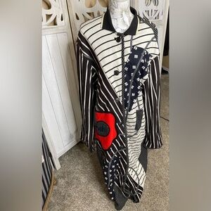 Koos Van Den Akker Vintage Women’s Maxi Coat Patchwork Quilted 80s NYC